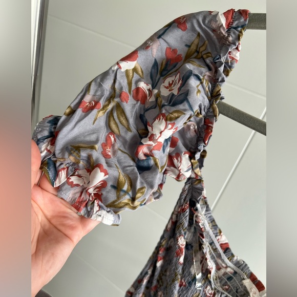 Blush Floral Maxi Dress - L - Picture 5 of 8